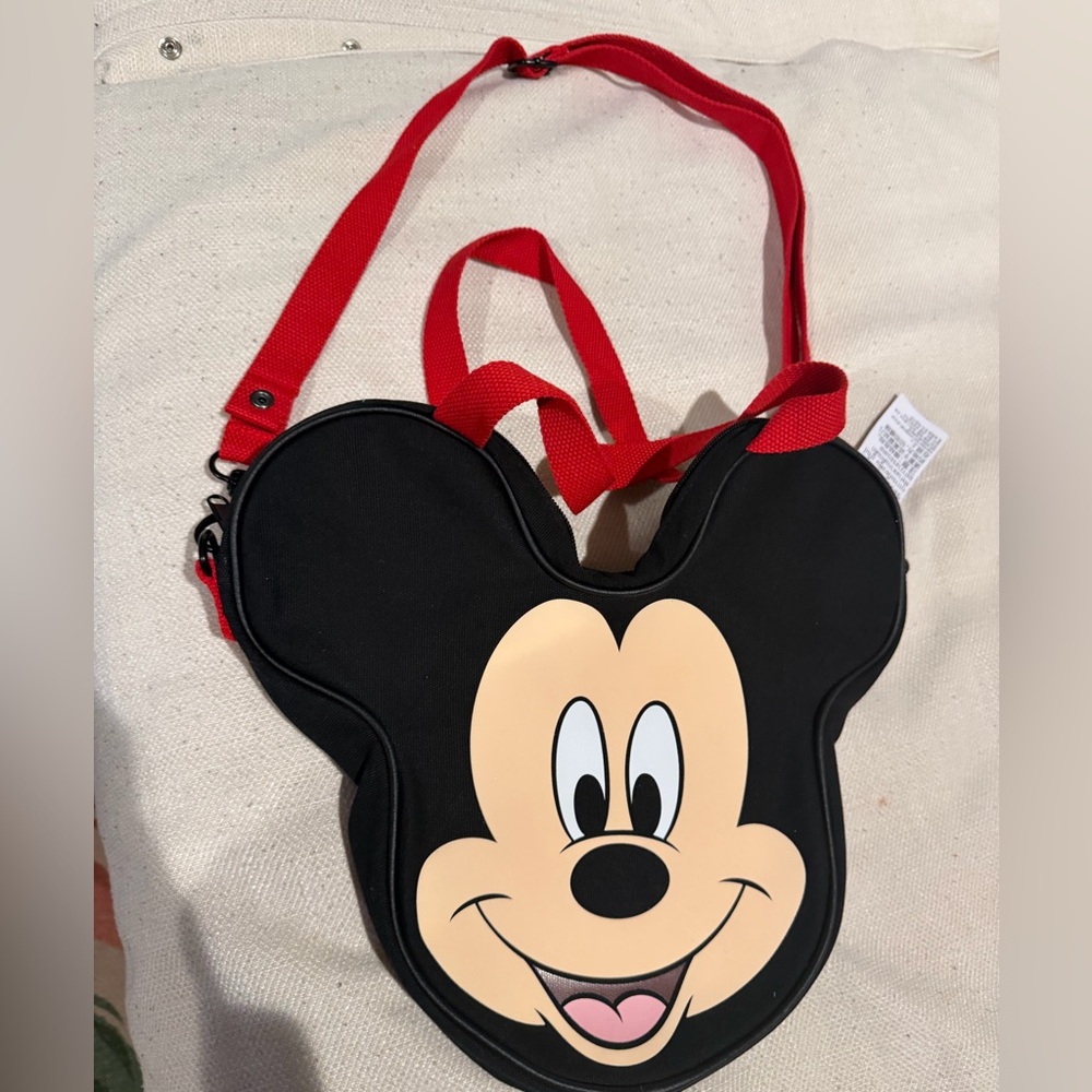 Disney parks Mickey Mouse big face small tote with crossbody strap